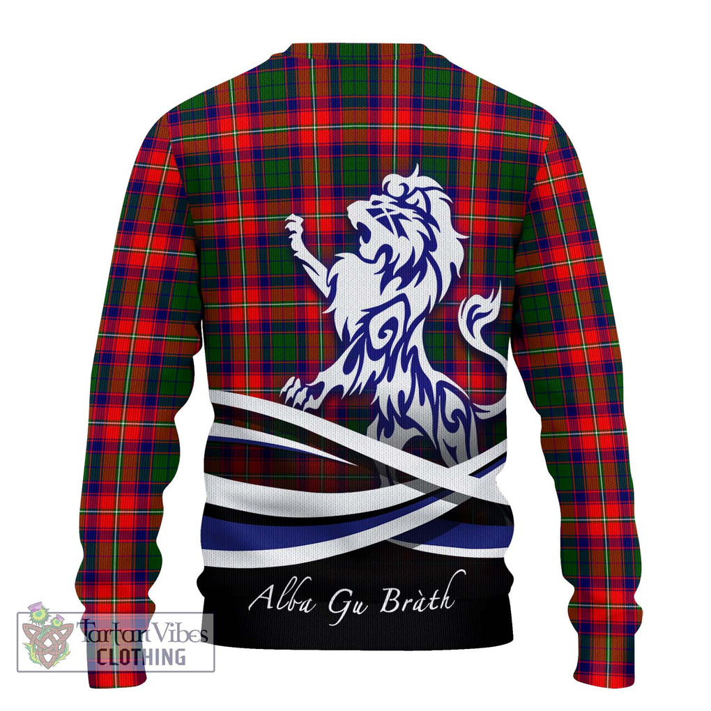 Belshes Tartan Ugly Sweater with Alba Gu Brath Regal Lion Emblem - Tartan Vibes Clothing