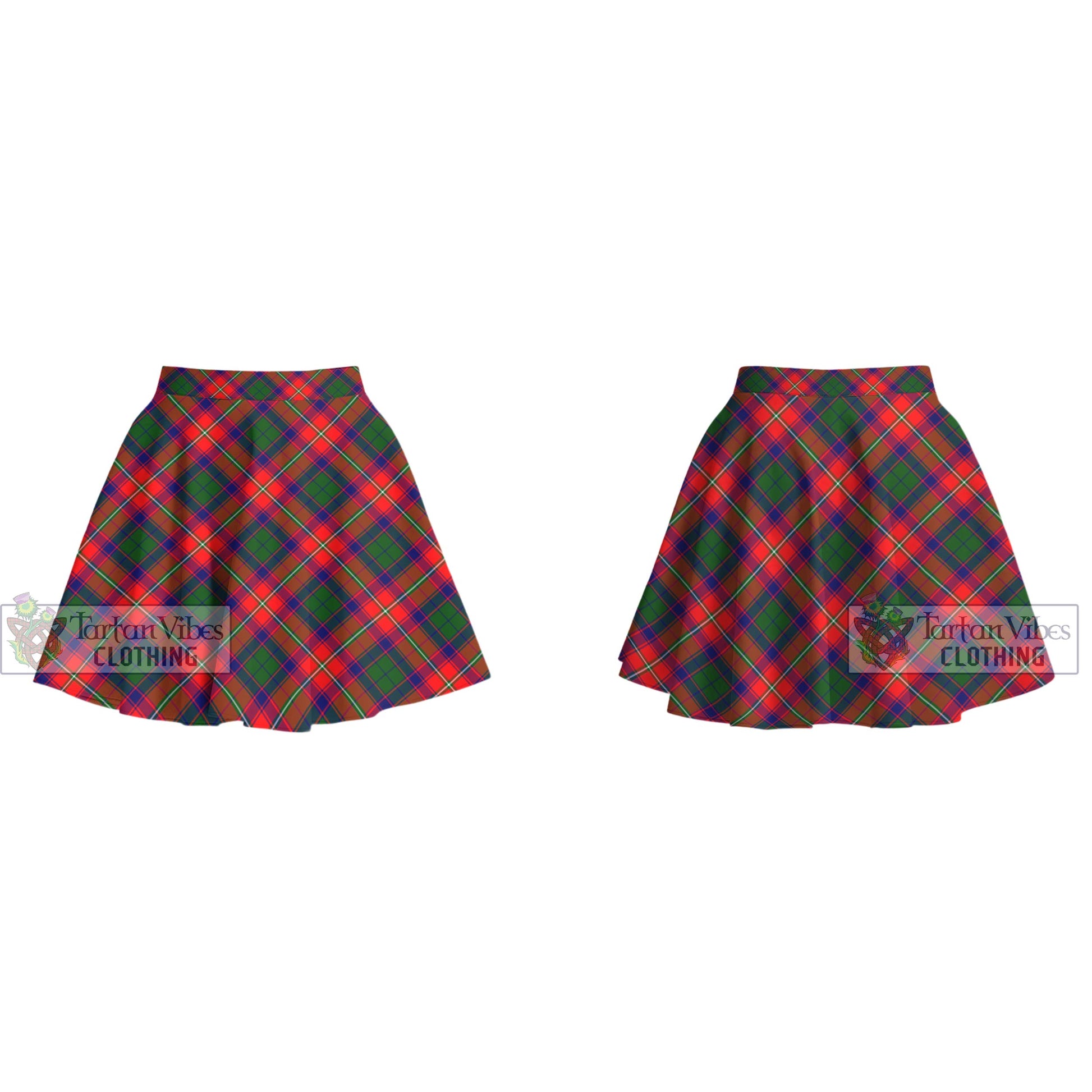 Tartan Vibes Clothing Belshes Tartan Women's Plated Mini Skirt