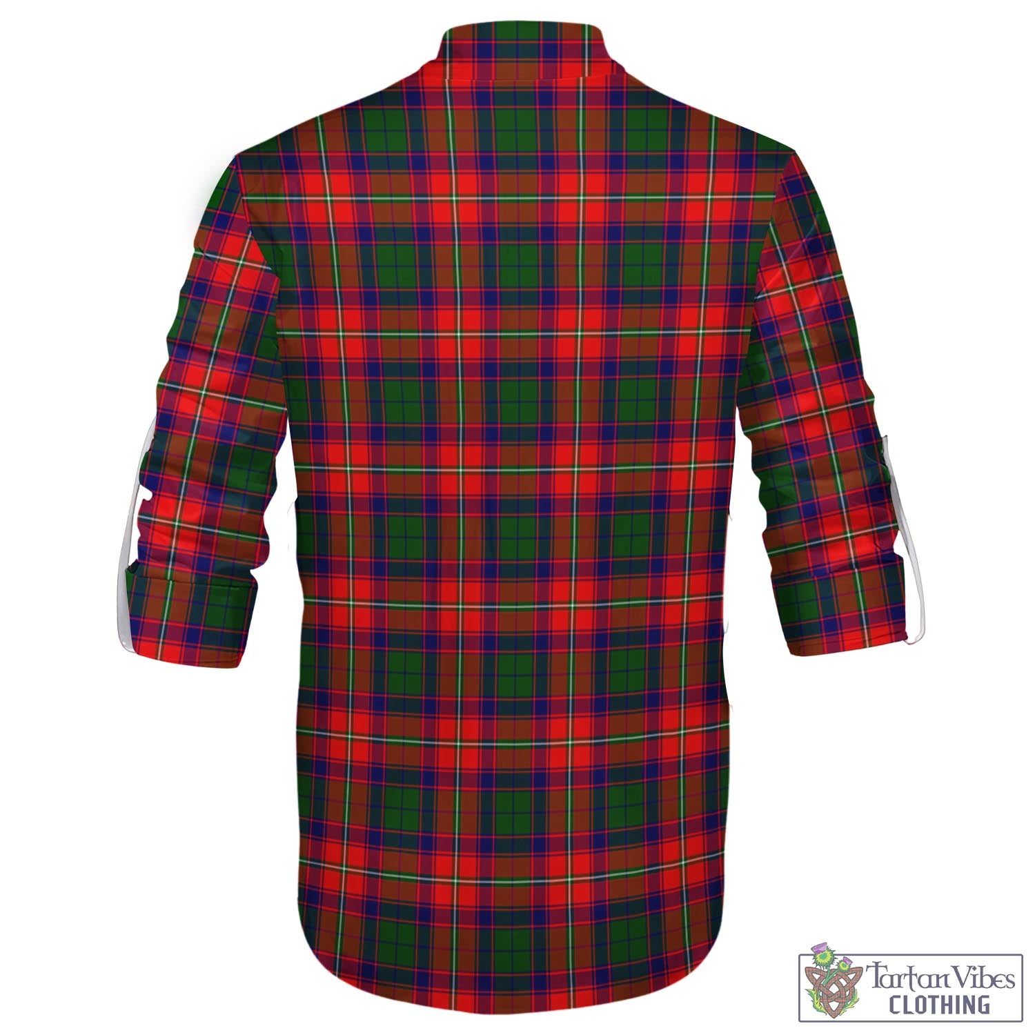 Belshes Tartan Men's Scottish Traditional Jacobite Ghillie Kilt Shirt - Tartan Vibes Clothing