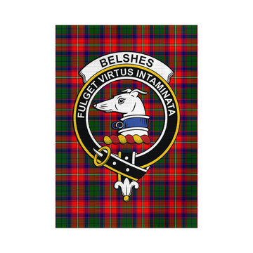 Belshes Tartan Flag with Family Crest - Tartan Vibes Clothing