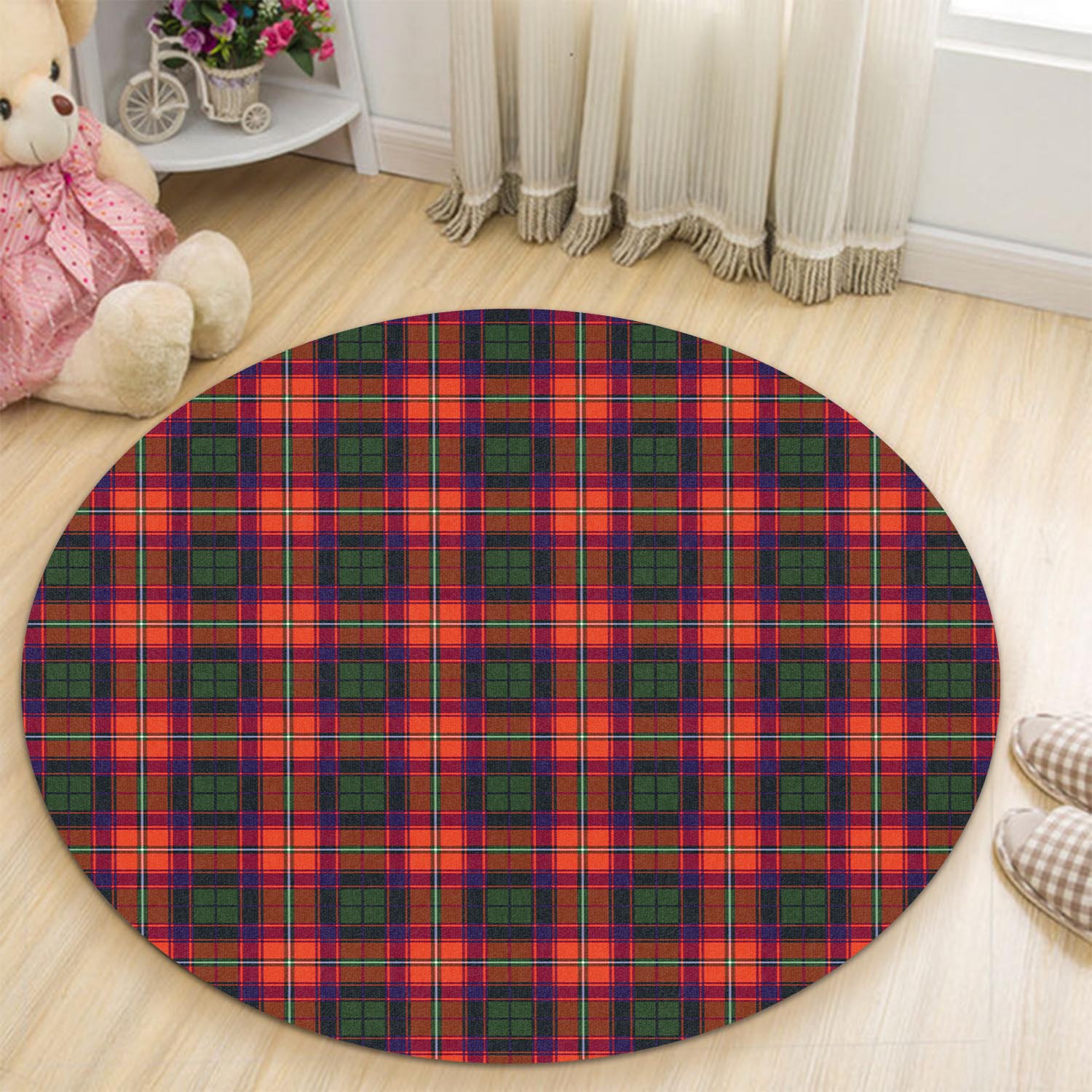Belshes Tartan Round Rug - Tartan Vibes Clothing