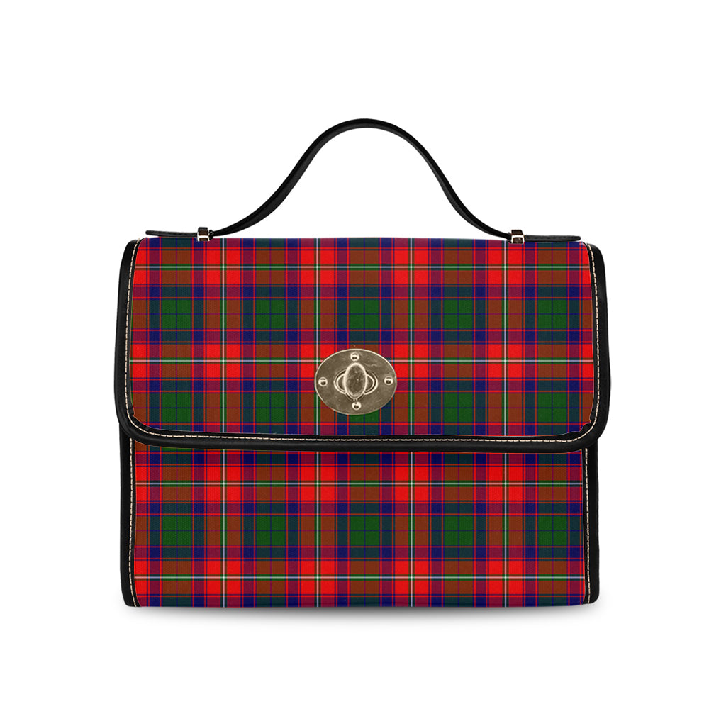 Belshes Tartan Leather Strap Waterproof Canvas Bag - Tartanvibesclothing