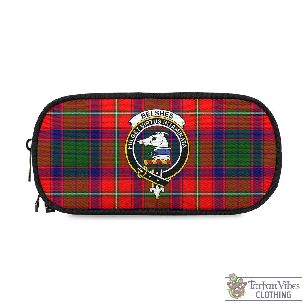 Belshes Tartan Pen and Pencil Case with Family Crest - Tartan Vibes Clothing