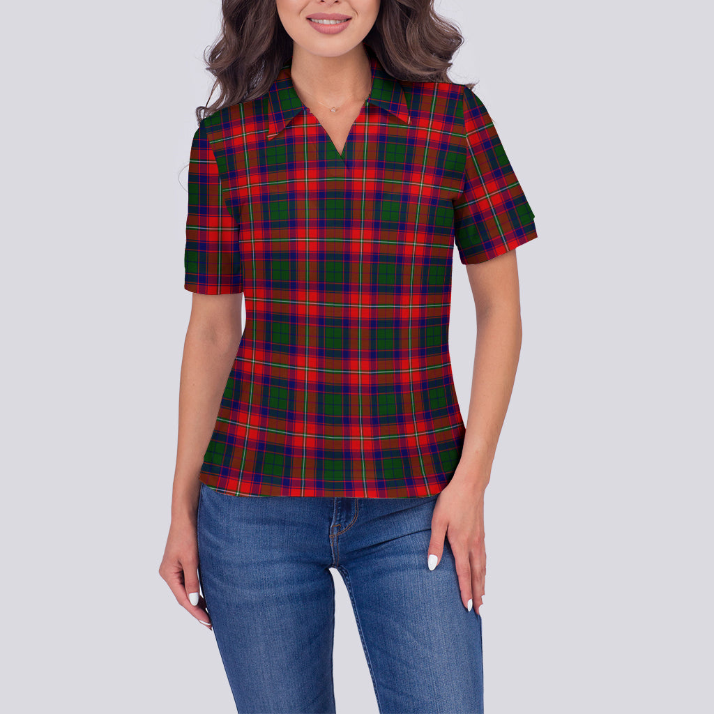 Belshes Tartan Polo Shirt For Women - Tartanvibesclothing