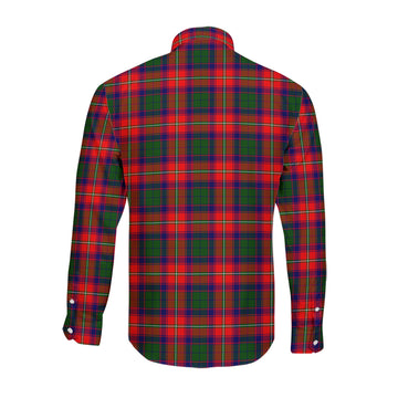 Belshes Tartan Long Sleeve Button Up Shirt with Family Crest - Tartan Vibes Clothing