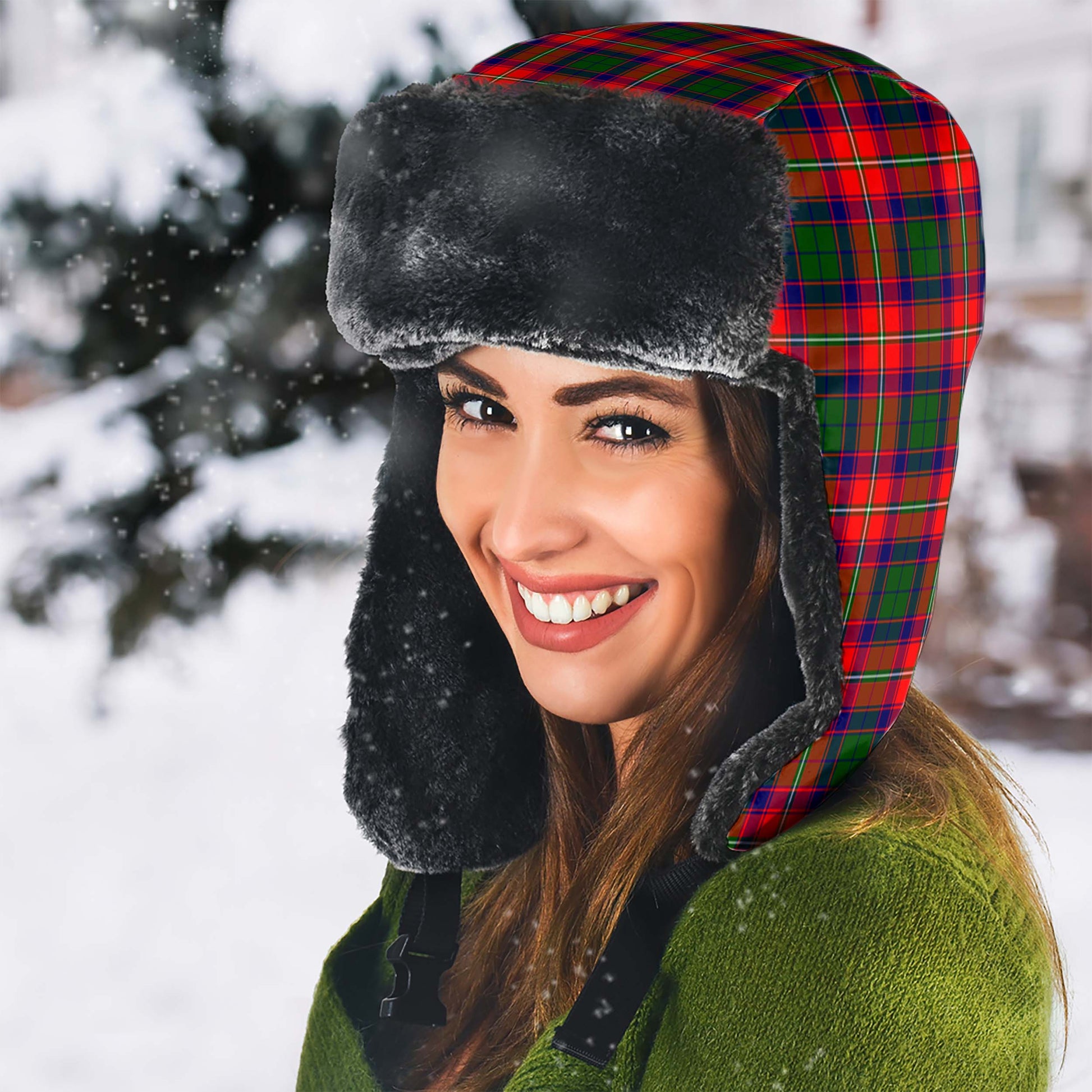Belshes Tartan Winter Trapper Hat - Tartan Vibes Clothing
