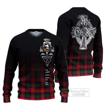 Belshes (Belsches) Tartan Ugly Sweater Featuring Alba Gu Brath Family Crest Celtic Inspired Unisex - Tartan Vibes Clothing
