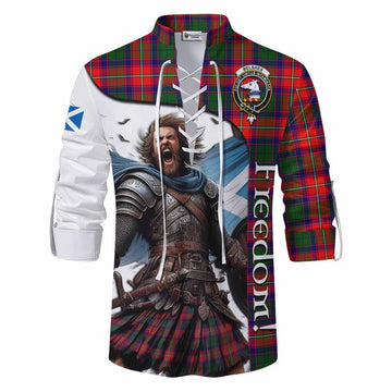 Belshes (Belsches) Crest Tartan Ghillie Kilt Shirt Inspired by the Freedom of Scottish Warrior Men - Tartan Vibes Clothing