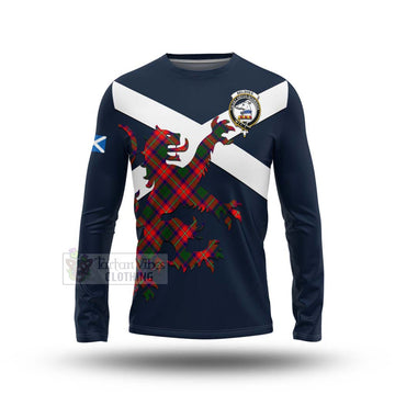 Belshes (Belsches) Tartan Lion Rampant Long Sleeve T-Shirt Proudly Display Your Heritage with Alba Gu Brath and Clan Name Unisex - Tartan Vibes Clothing
