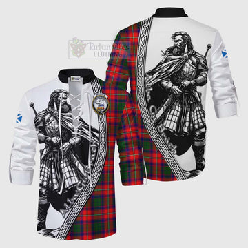 Belshes (Belsches) Tartan Clan Crest Ghillie Kilt Shirt with Highlander Warrior Celtic Style Men - Tartan Vibes Clothing