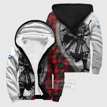 Belshes (Belsches) Tartan Clan Crest Sherpa Hoodie with Highlander Warrior Celtic Style Unisex S - Tartan Vibes Clothing