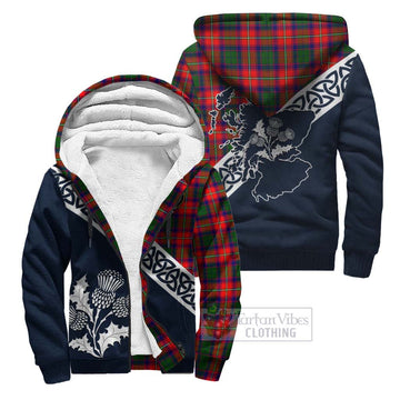 Belshes (Belsches) Tartan Sherpa Hoodie Featuring Thistle and Scotland Map Unisex - Tartan Vibes Clothing