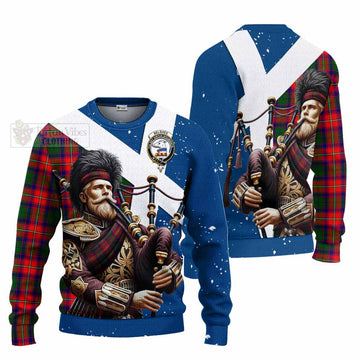 Belshes (Belsches) Tartan Knitted Sweater with Family Crest Scottish Bagpiper Vibes Unisex - Tartan Vibes Clothing