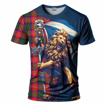 Belshes (Belsches) Tartan Family Crest T-Shirt with Scottish Majestic Lion Kid's Shirt - Tartan Vibes Clothing