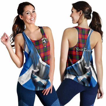 Belshes (Belsches) Tartan Women's Racerback Tanks with Family Crest Scotland Patriotic Style 4XL - Tartan Vibes Clothing