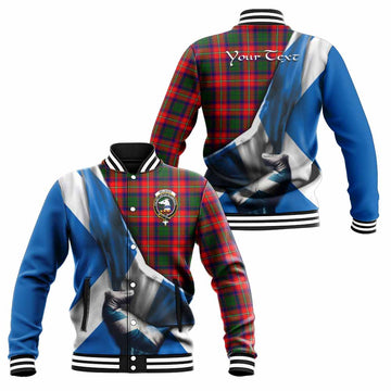 Belshes (Belsches) Tartan Baseball Jacket with Family Crest Scotland Patriotic Style Unisex - Tartan Vibes Clothing
