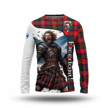 Belshes (Belsches) Crest Tartan Long Sleeve T-Shirt Inspired by the Freedom of Scottish Warrior Unisex - Tartan Vibes Clothing