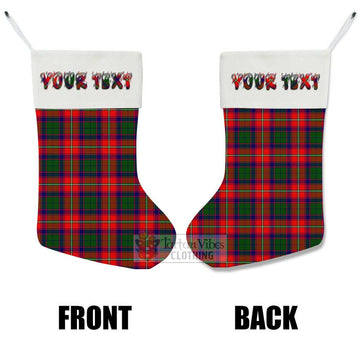 Belshes (Belsches) Tartan Christmas Stocking with Personalized Text