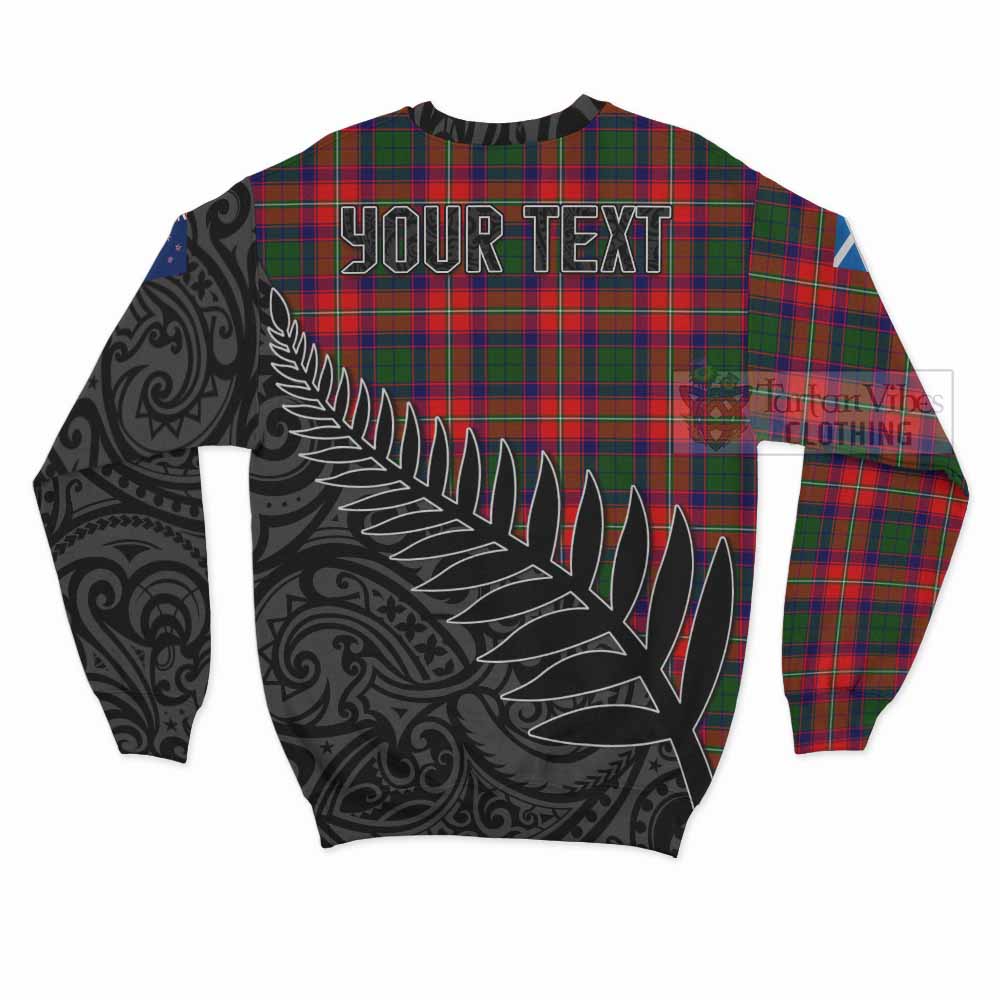 Belshes (Belsches) Crest Tartan Sweatshirt with New Zealand Silver Fern Half Style - Tartan Vibes Clothing