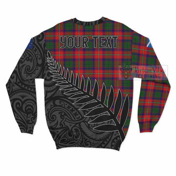 Belshes (Belsches) Crest Tartan Sweatshirt with New Zealand Silver Fern Half Style - Tartan Vibes Clothing