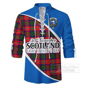 Belshes (Belsches) Family Crest Tartan Ghillie Kilt Shirt Celebrate Saint Andrew's Day in Style - Tartan Vibes Clothing