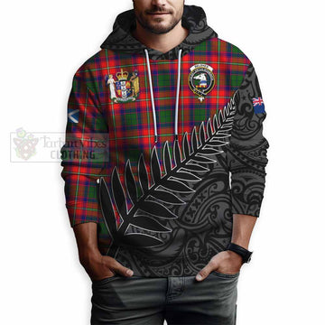 Belshes (Belsches) Crest Tartan Hoodie with New Zealand Silver Fern Half Style - Tartan Vibes Clothing