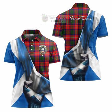 Belshes (Belsches) Tartan Women's Polo Shirt with Family Crest Scotland Patriotic Style - Tartan Vibes Clothing