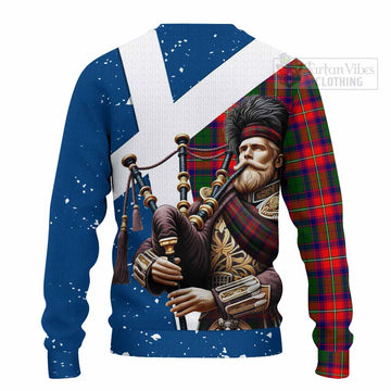 Belshes (Belsches) Tartan Knitted Sweater with Family Crest Scottish Bagpiper Vibes - Tartan Vibes Clothing