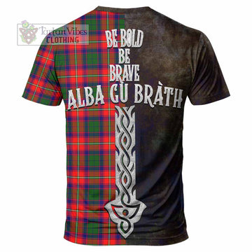 Belshes (Belsches) Tartan Family Crest T-Shirt Alba Gu Brath Be Brave Lion Ancient Style - Tartan Vibes Clothing