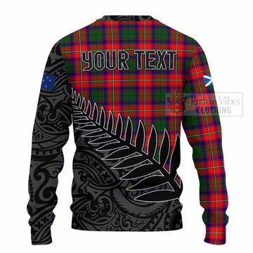 Belshes (Belsches) Crest Tartan Knitted Sweater with New Zealand Silver Fern Half Style - Tartan Vibes Clothing