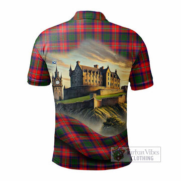 Tartan Vibes Clothing Belshes (Belsches) Tartan Family Crest Polo Shirt with Scottish Ancient Castle Stype
