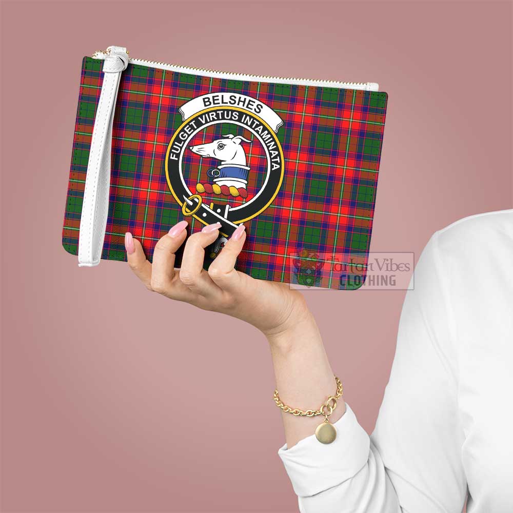 Tartan Vibes Clothing Belshes (Belsches) Family Crest Tartan Clutch Bag
