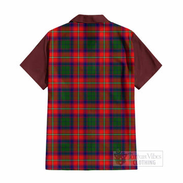 Belshes (Belsches) Tartan Accent Cotton Hawaiian Shirt with Family Crest