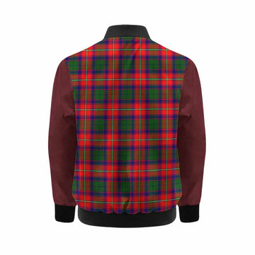 Belshes (Belsches) Tartan Accent Kid Bomber Jacket with Family Crest