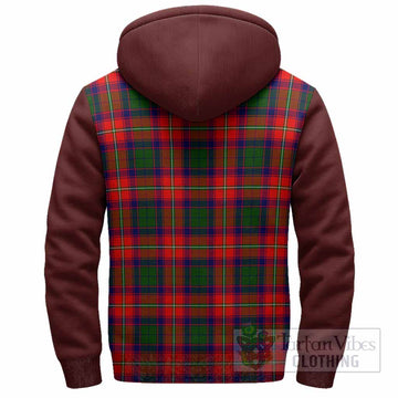 Belshes (Belsches) Tartan Accent Sherpa Hoodie with Family Crest