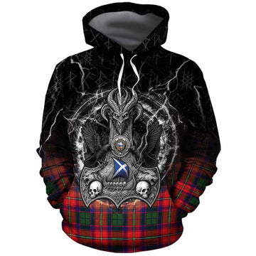 Belshes (Belsches) Tartan Crest Cotton Hoodie Celtic Odin's Raven Legacy