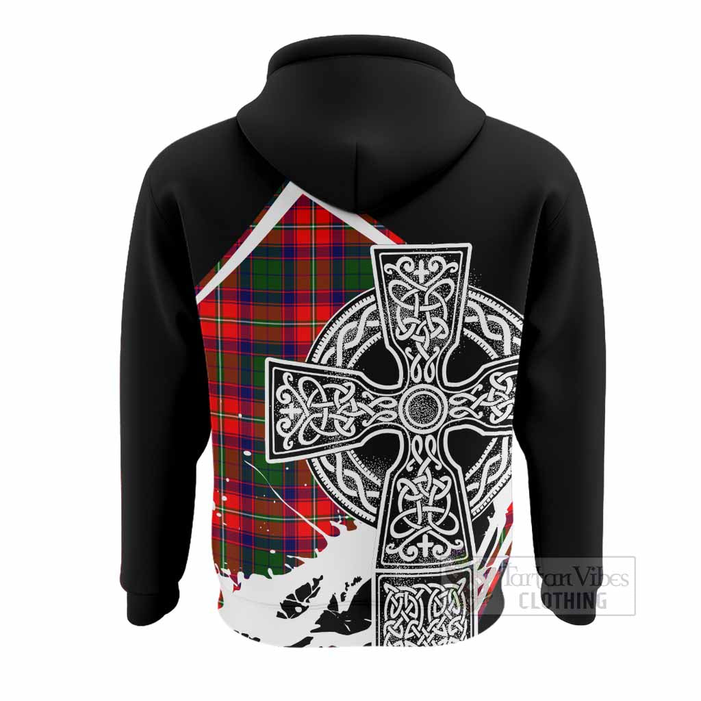 Belshes (Belsches) Tartan Crest Hoodie Scottish Celtic Cross Heritage