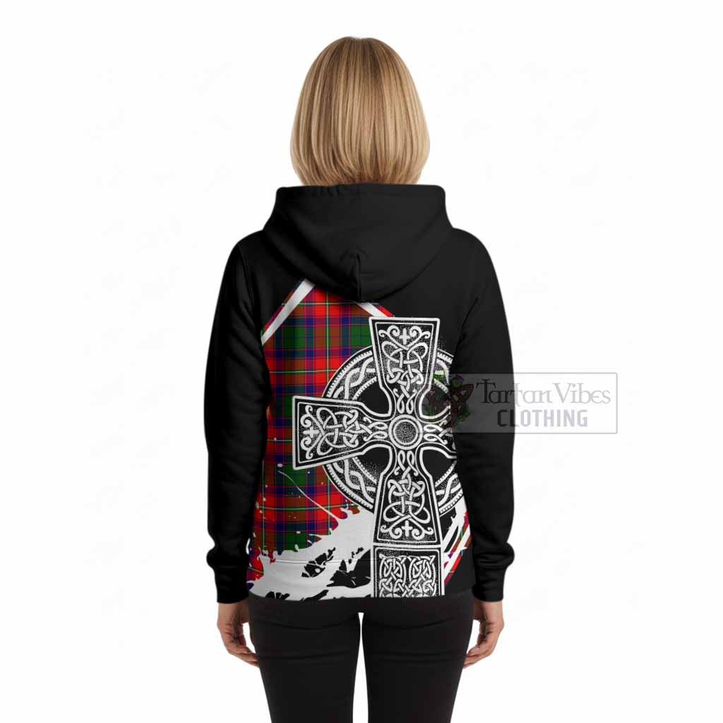 Belshes (Belsches) Tartan Crest Hoodie Scottish Celtic Cross Heritage