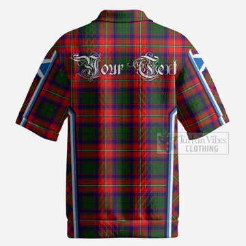 Belshes (Belsches) Tartan Crest Men’s Polo Sweater Top Scotland Coat of Arm Flag Style