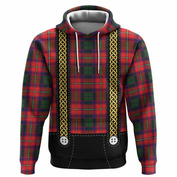 Belshes (Belsches) Tartan Lederhosen Costume Hoodie Scotland Celtic Knot Motif
