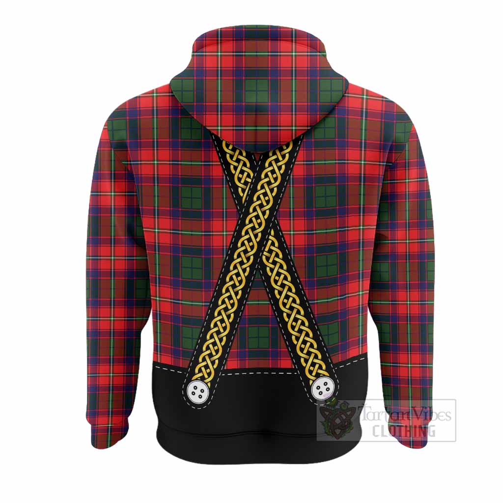 Belshes (Belsches) Tartan Lederhosen Costume Hoodie Scotland Celtic Knot Motif