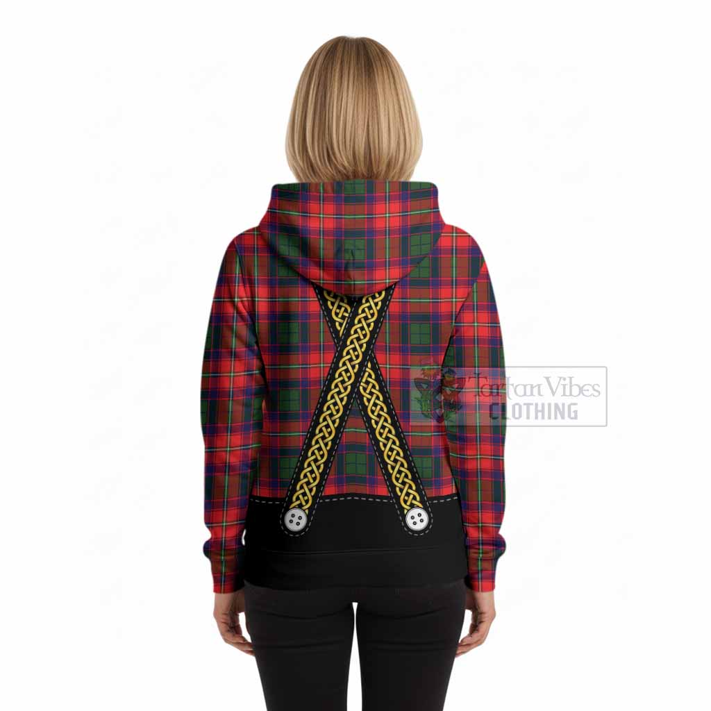 Belshes (Belsches) Tartan Lederhosen Costume Hoodie Scotland Celtic Knot Motif