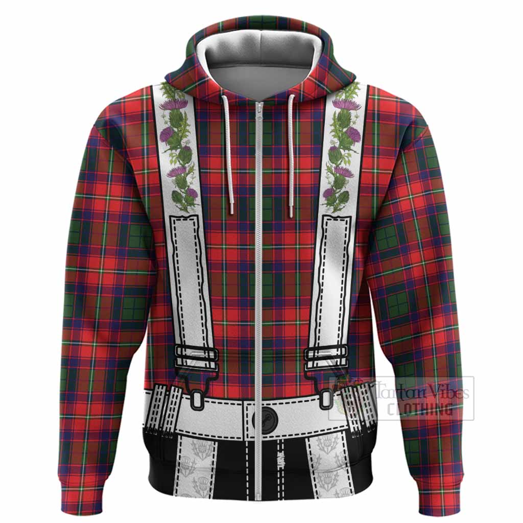 Belshes (Belsches) Tartan Lederhosen Costume Hoodie Scotland Thistle Floral