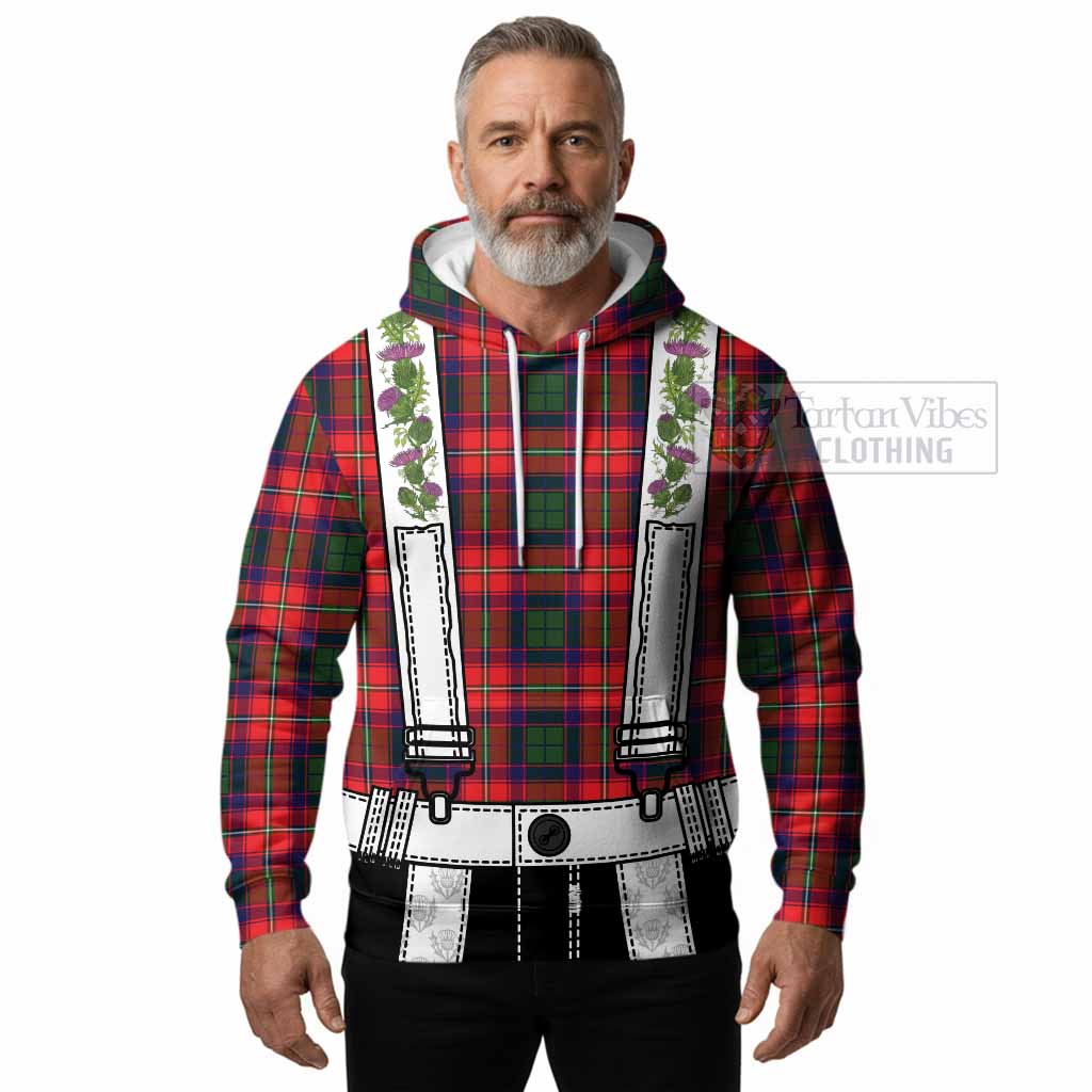 Belshes (Belsches) Tartan Lederhosen Costume Hoodie Scotland Thistle Floral