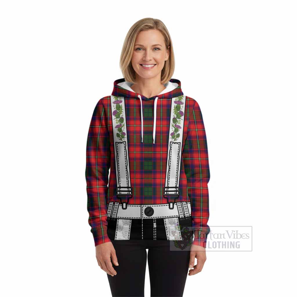 Belshes (Belsches) Tartan Lederhosen Costume Hoodie Scotland Thistle Floral