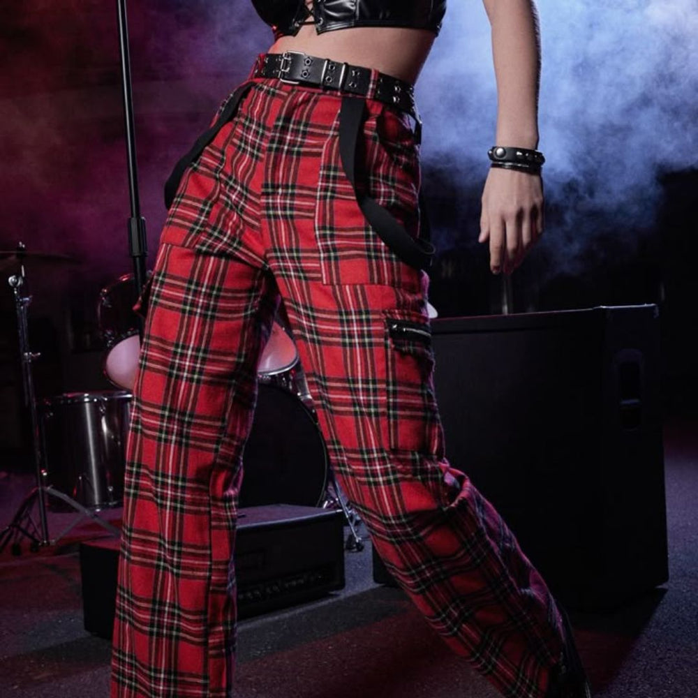 Belts with Tartan Plaid Pant