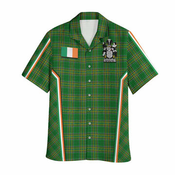 Beresford Irish Clan Coat of Arm Tartan Hawaiian Shirt Flag Style