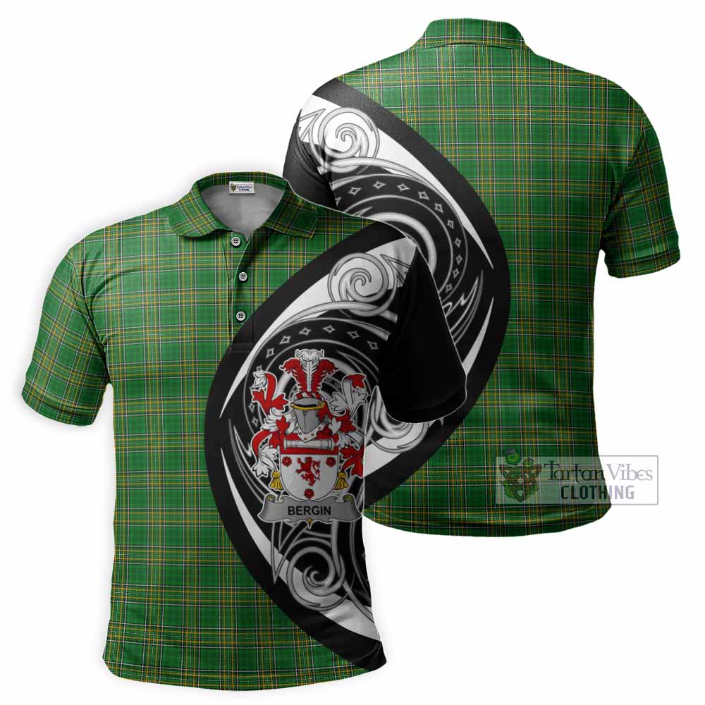 Tartan Vibes Clothing Bergin Irish Clan Polo Shirt Celtic Circle Style