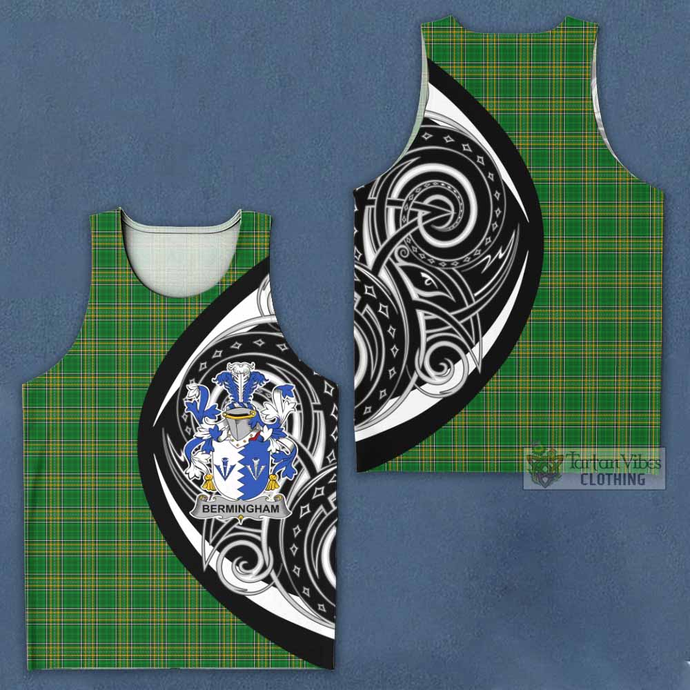 Tartan Vibes Clothing Bermingham Irish Clan Men's Tank Top Celtic Circle Style