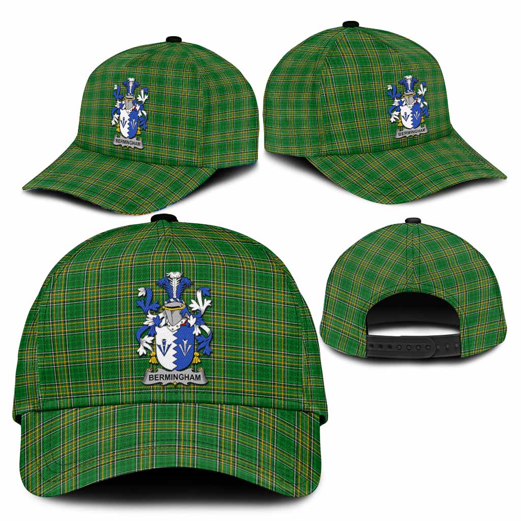 Bermingham Irish Clan Tartan Classic Cap with Coat of Arms